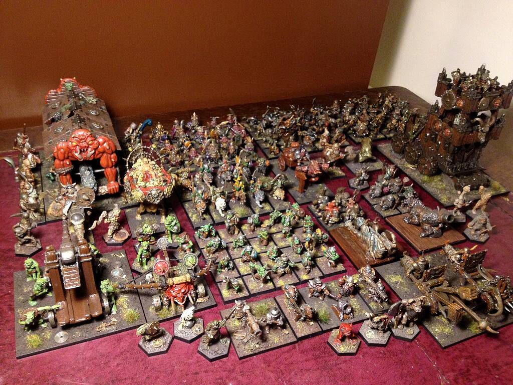 Nergling's Chaos Dwarf Warhost - Chaos Dwarf Miniature Showcase
