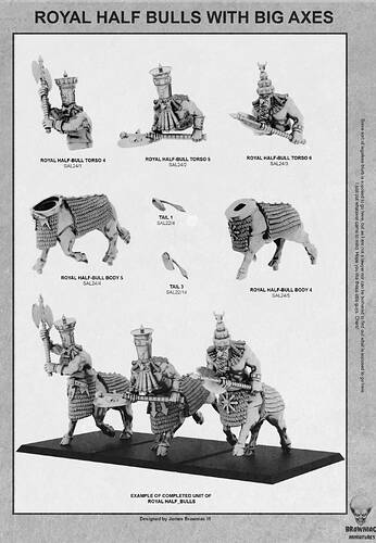 24 royal half bulls big axes