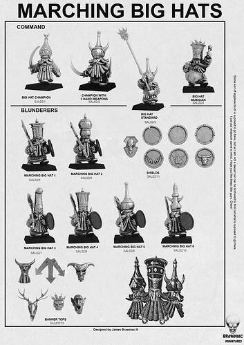 Big hats Axedwarves Catalogue Page